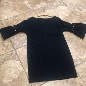 Banana Republic Navy Blue Pearl Sleeve Dresd